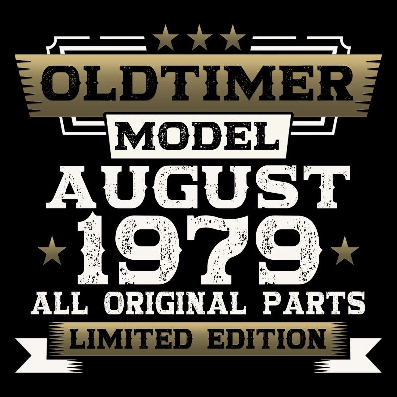 44th Birthday Man Oldtimer Août 1979
