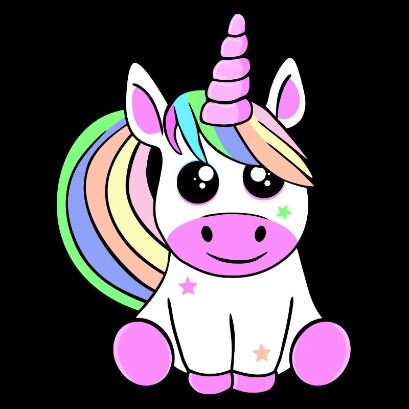 A cute unicorn.