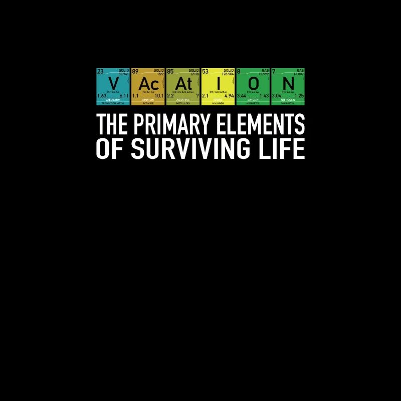 Éléments de vacances drôles de