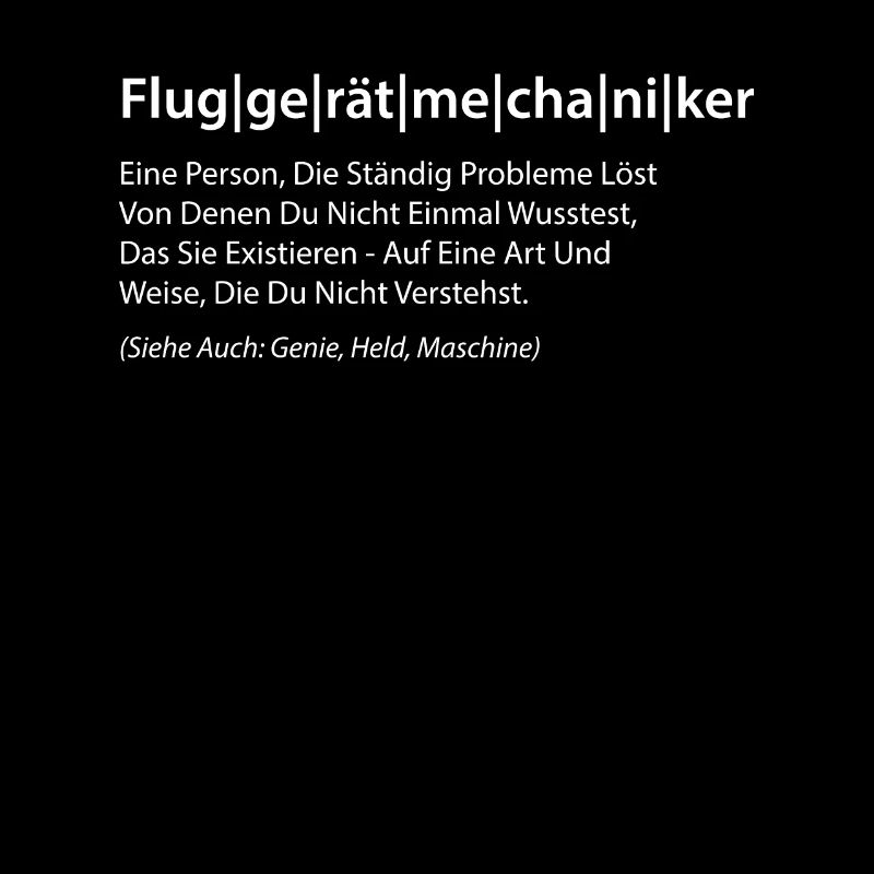Fluggerätmechaniker Spruch