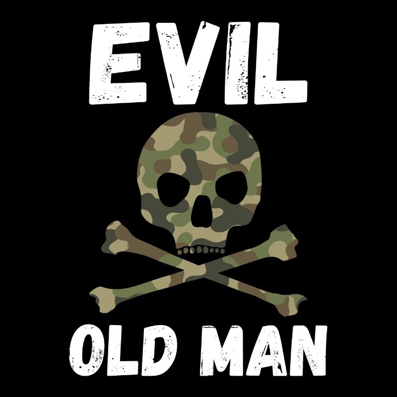 Evil old man Der böse Alte Mann Totenkopf