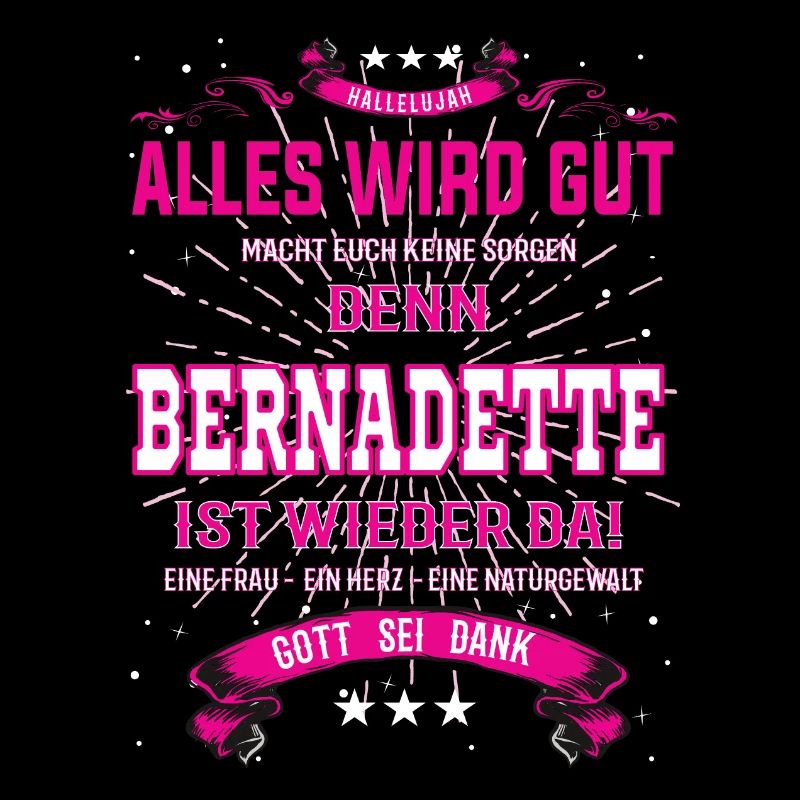 Bernadette ist wieder da, alles wird gut Design