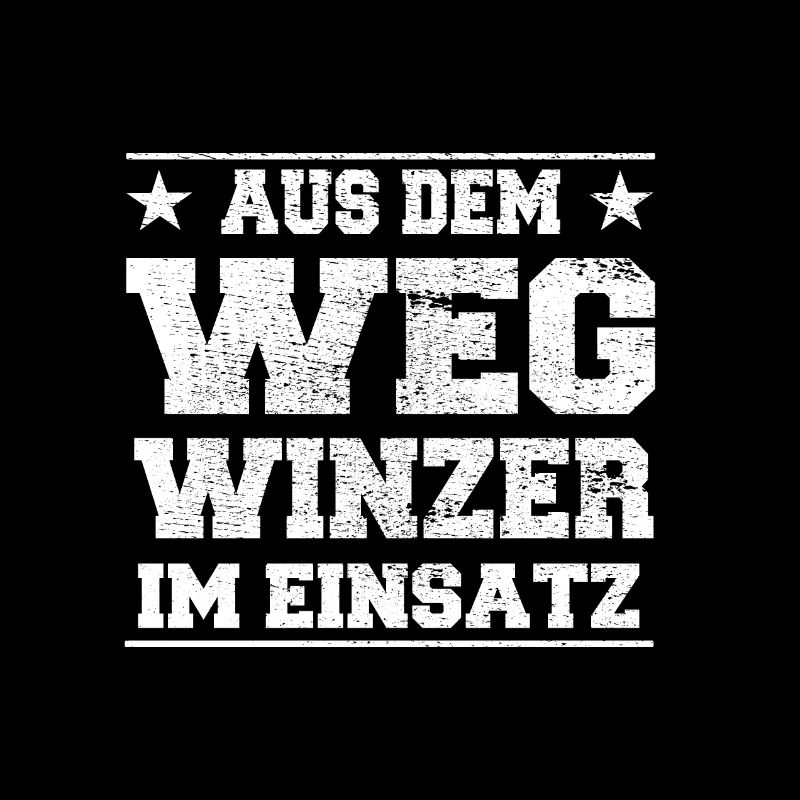 Aus dem Weg Winzer im Einsatz Design
