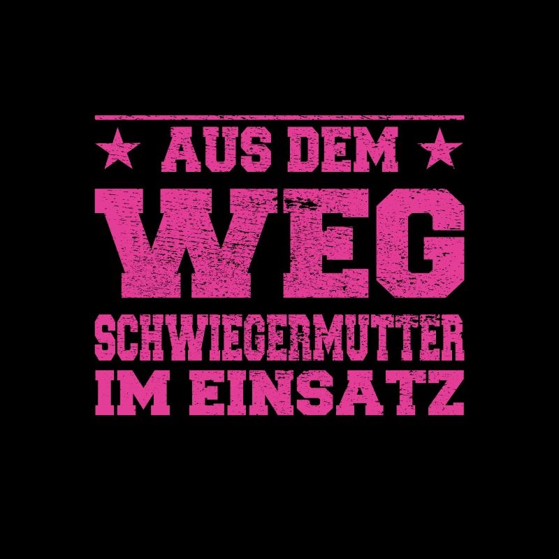Aus dem Weg Schwiegermutter im Einsatz Design