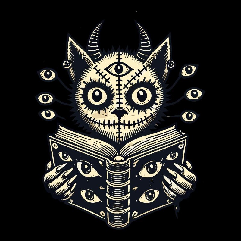 Devilish Demons Cat Horror Cat Design