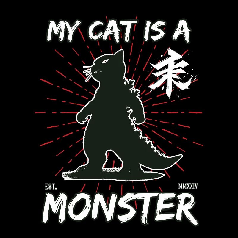 Chats Kaiju Design pour chats et fan de monstres