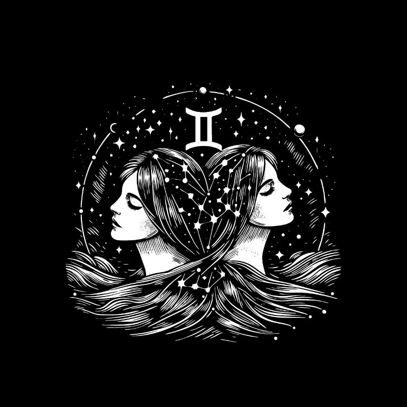 Signe du zodiaque Gémeaux Design