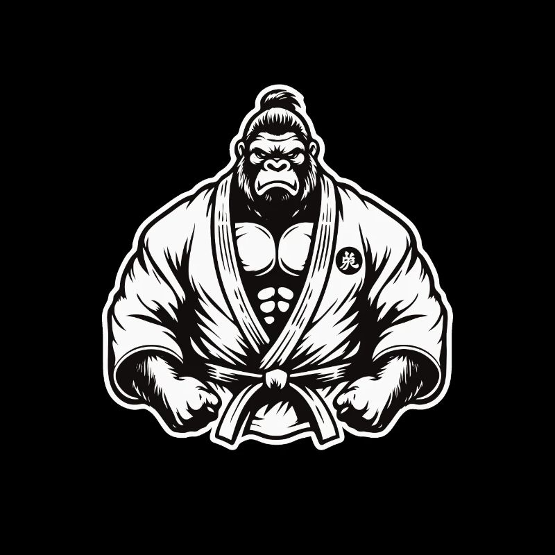 Gorille d’arts martiaux – Force et domination