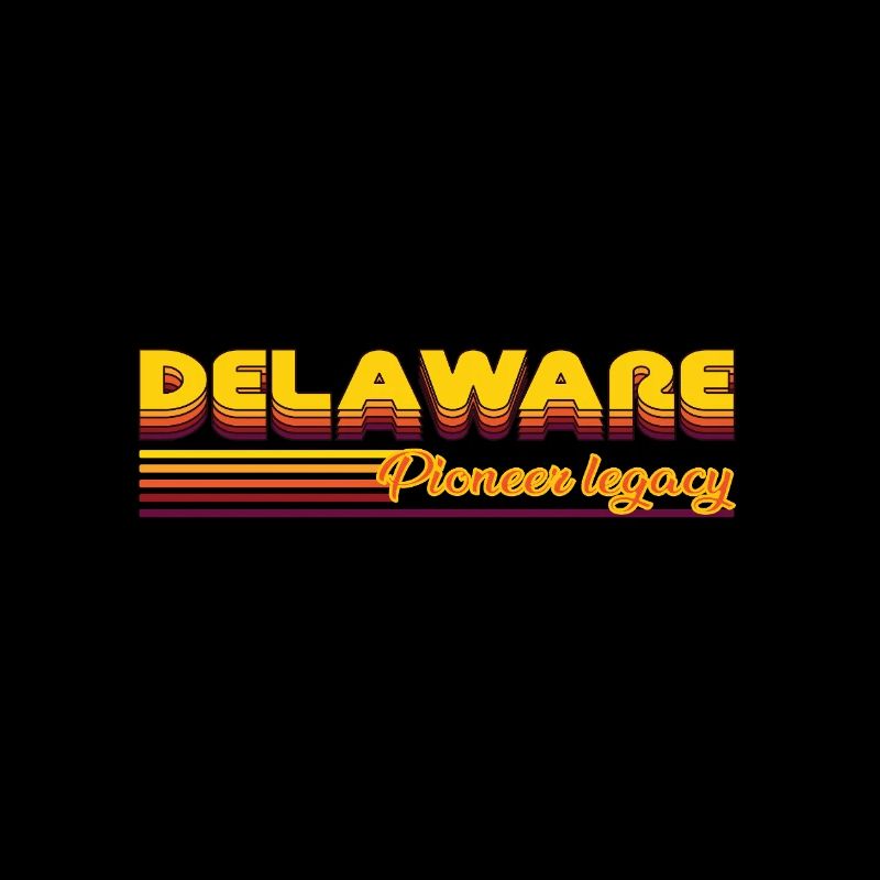 cool Delaware USA states design
