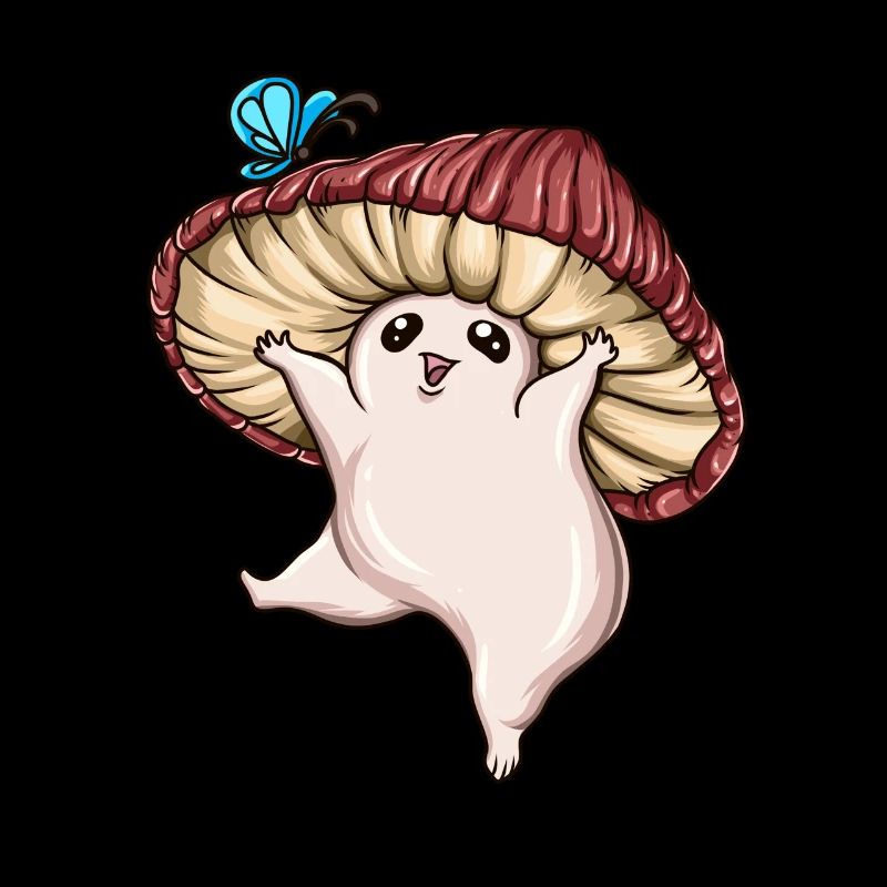 Champignon mignon attrape des champignons papillon pour enfants