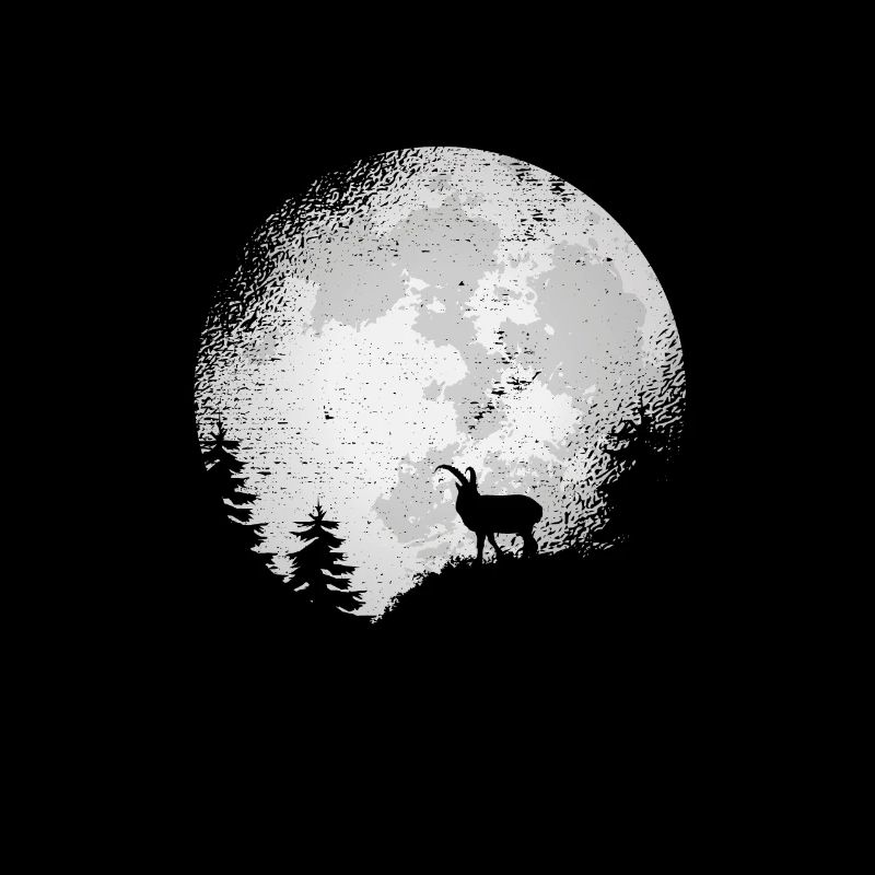 Sternzeichen Steinbock Ziege Mond Steinböcke Wald