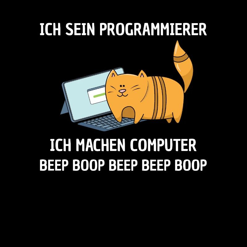 Lustiges Programmierer Entwickler Computer Katzen