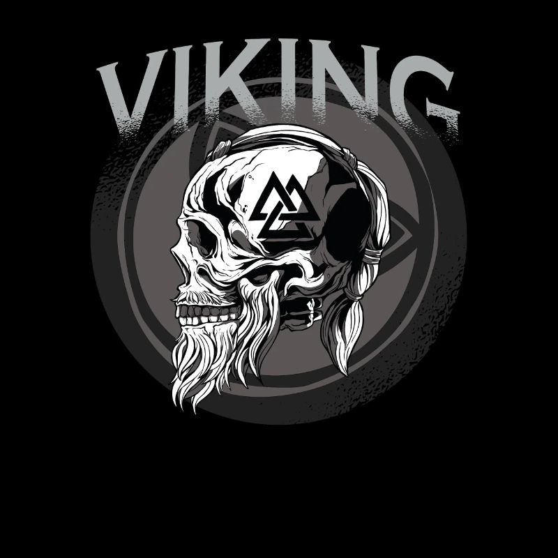 Odin Viking Cranium Warrior Viking Skull