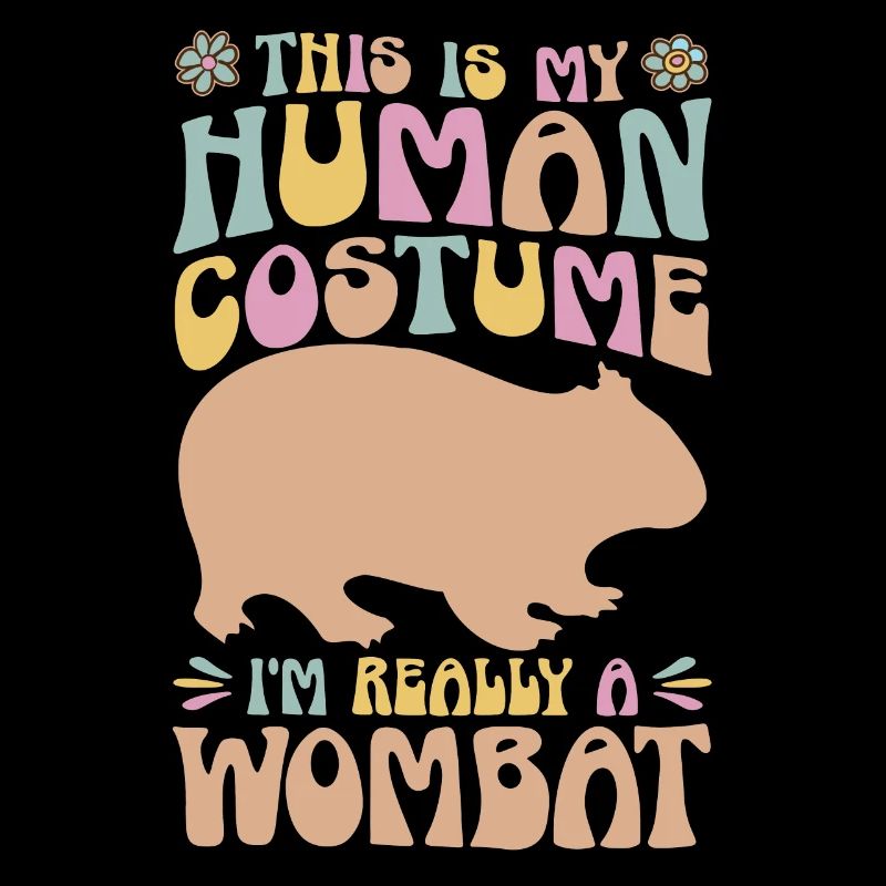 Lustiges Australischer Wombat Spruch