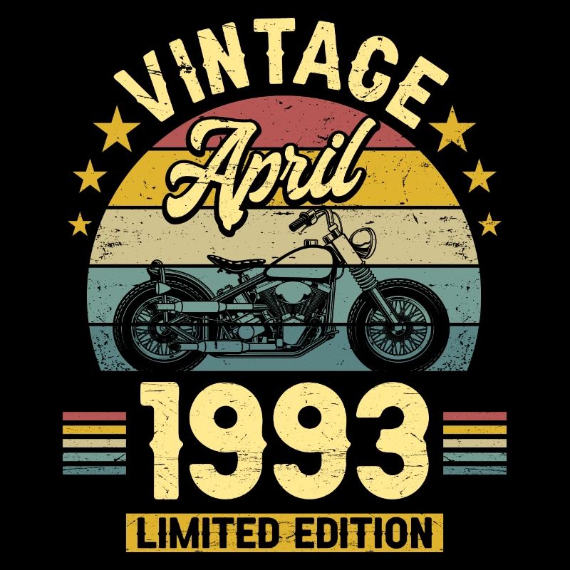 Oldtimer-Biker geboren April 1993 30-jähriges Jubiläum