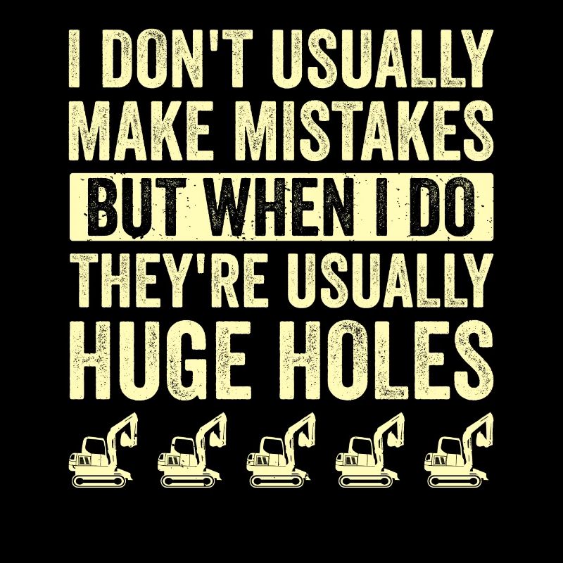 Retro Excavator Slogan Excavator Driver Construction Site