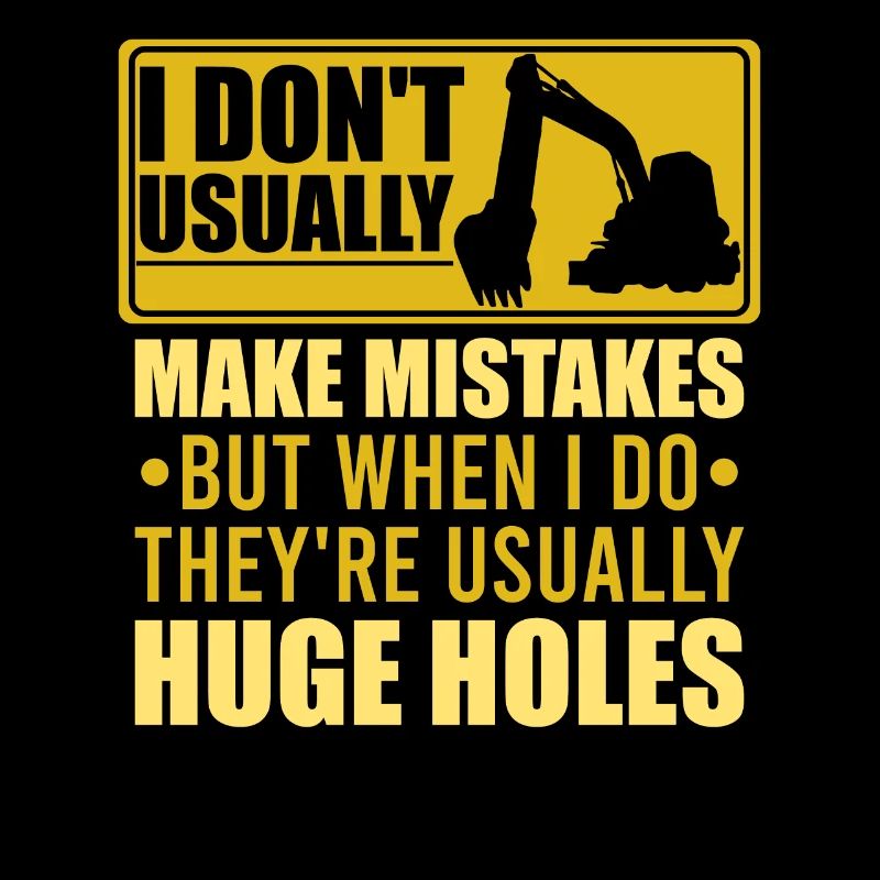 Retro Excavator Slogan Excavator Driver Construction Site