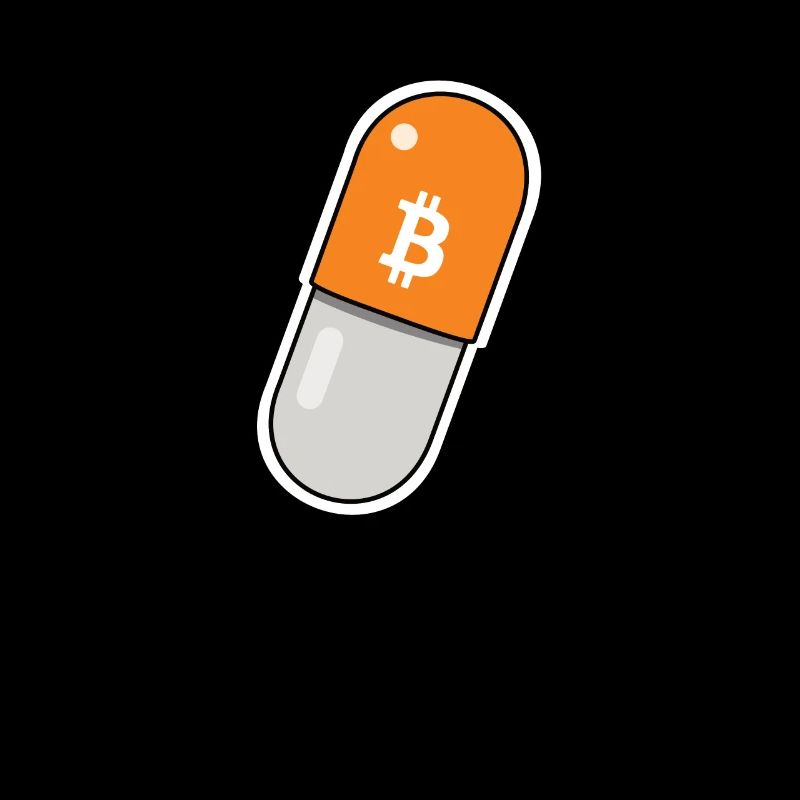 Pilule Orange - Bitcoin, Idée cadeau Bitcoiner
