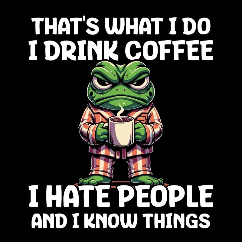 C’est ce que je fais, je bois du café, je déteste les gens
