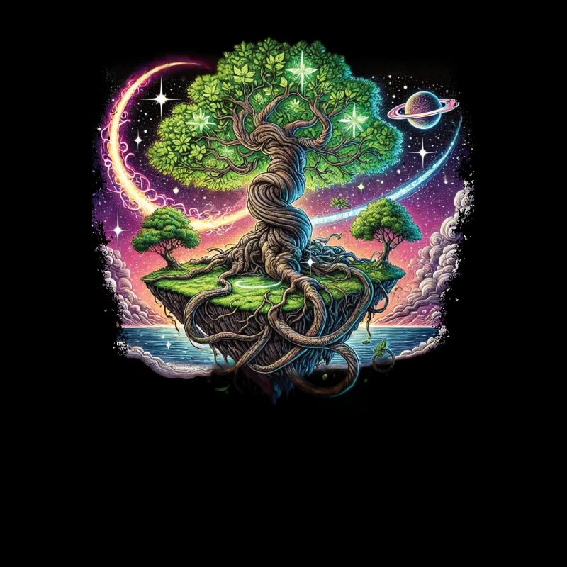 Le cosmos avec notre design « arbre de l’espace »
