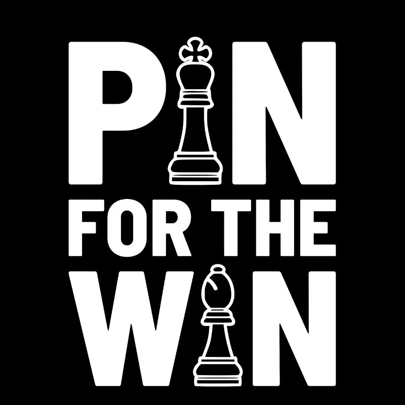 PIN for the WIN - Schach, Schachfigur Geschenkidee