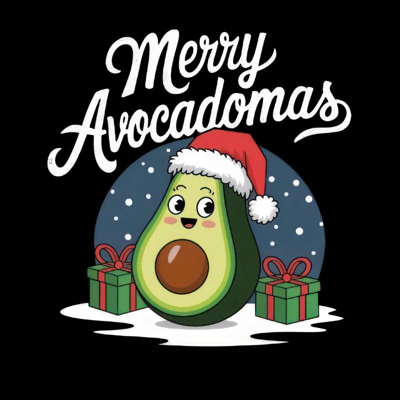 Merry Avocadomas - Avocat drôle