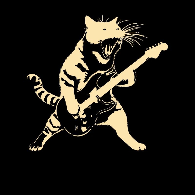 Rockin' Kitty Ein Cooles Design Mit Einer Katze