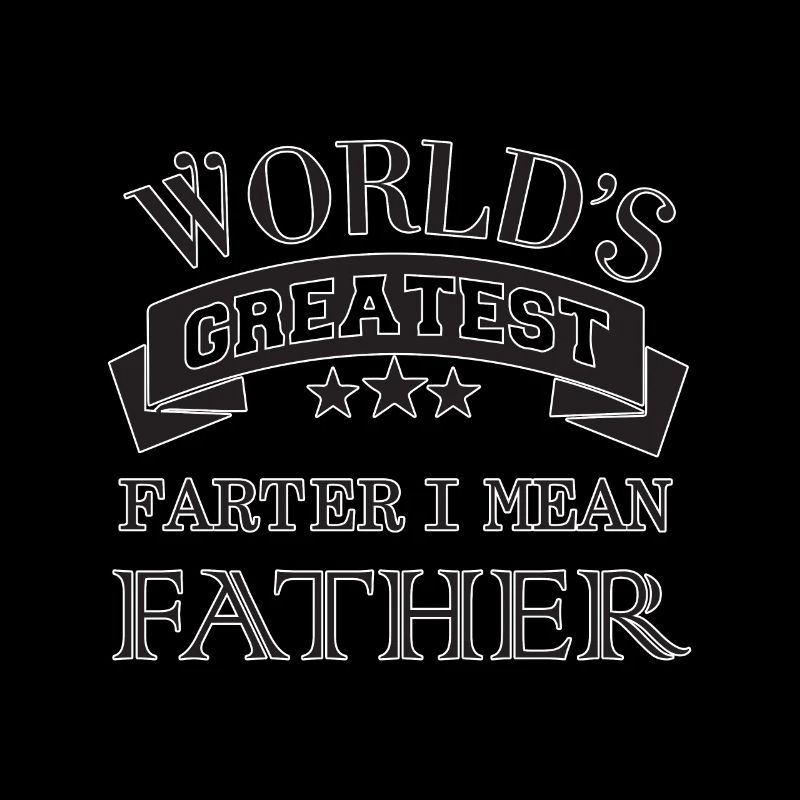 Weltbester Vater Spruch Design