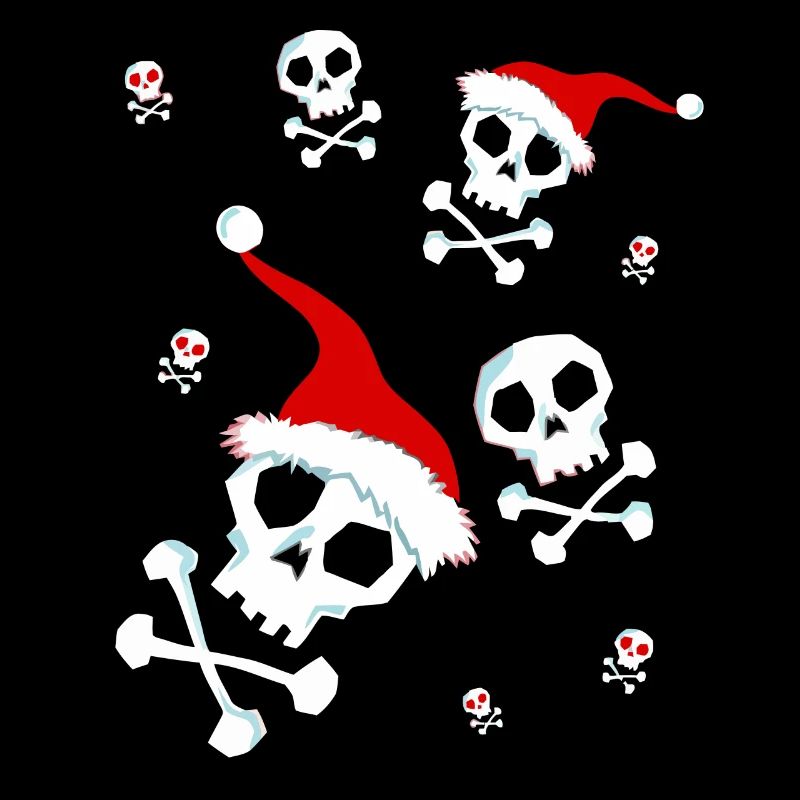 Weihnachtsschädel Santa Schädel