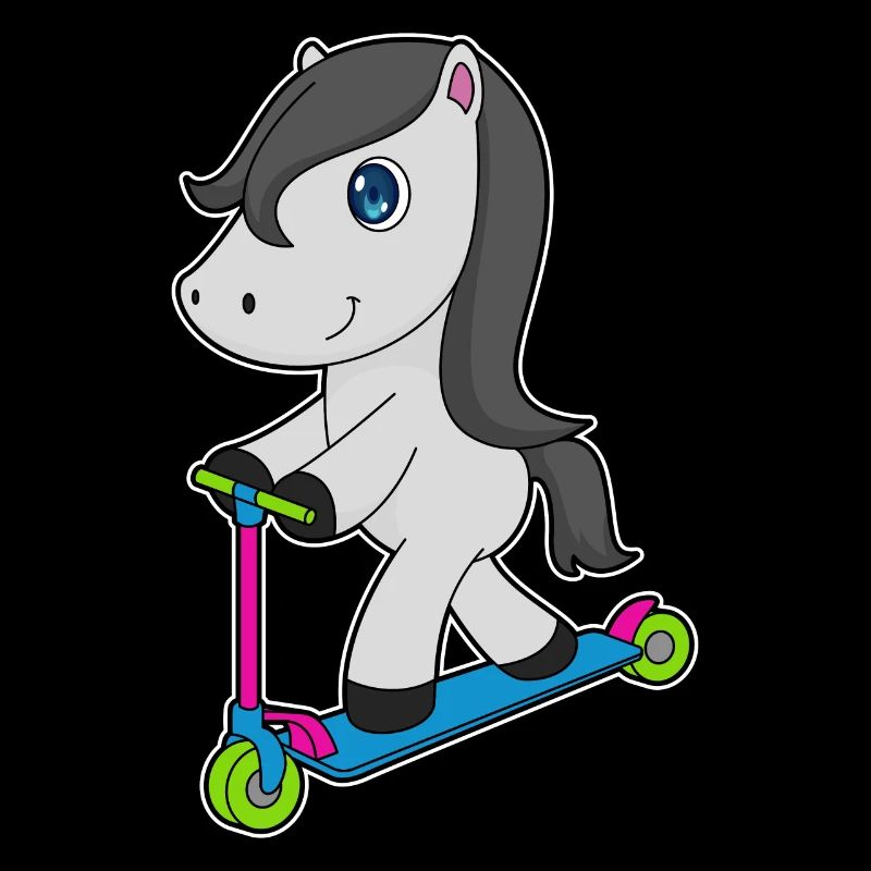 Trottinette à cheval