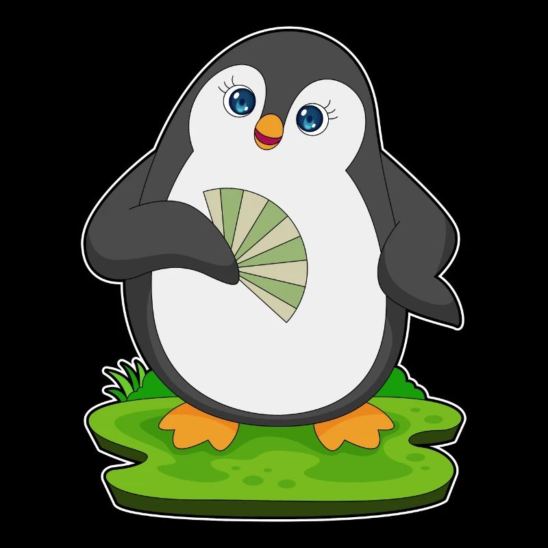 Pingouin Éventail à main