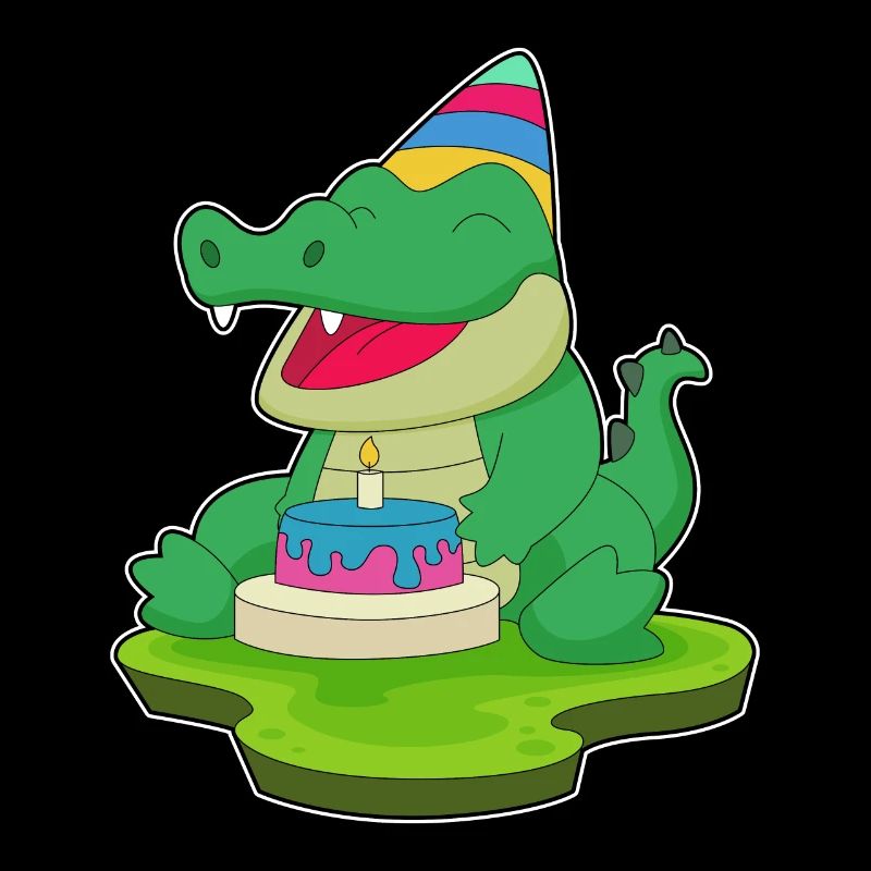 Gâteau d’anniversaire crocodile