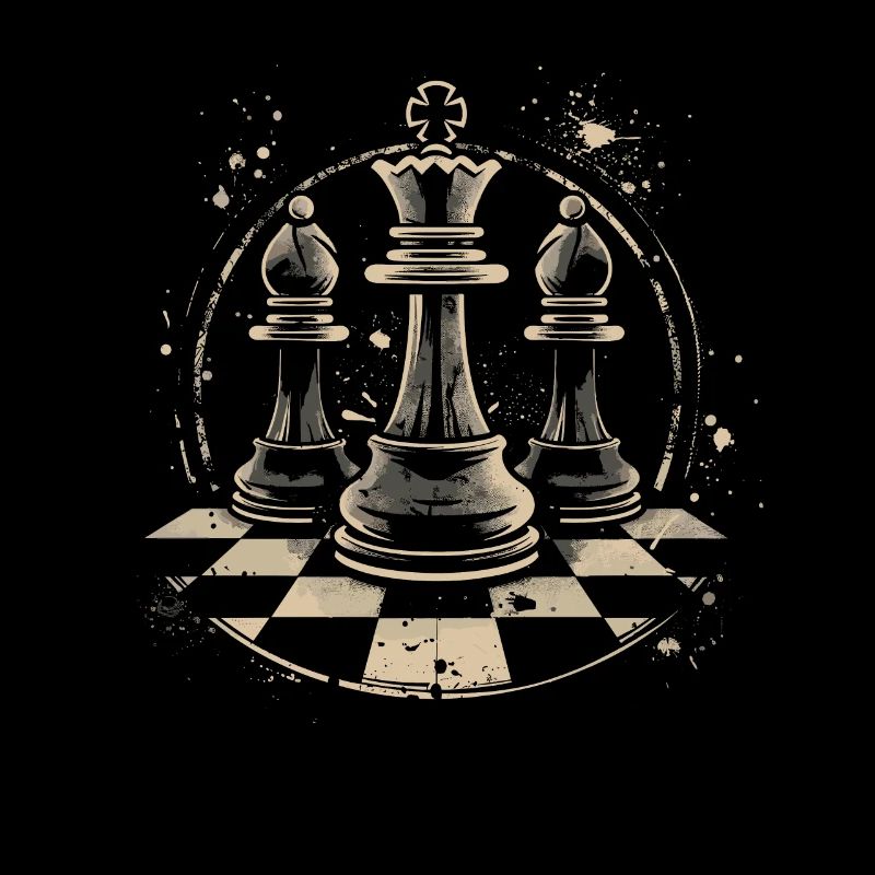 Dessin de pièces d’échecs
