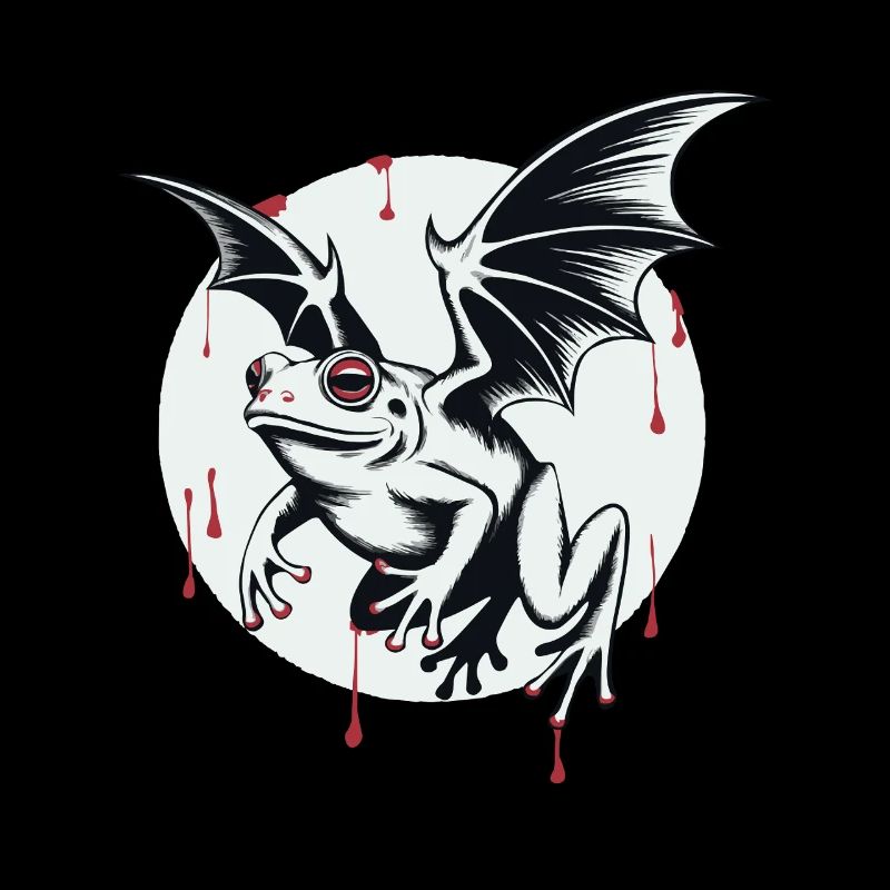 Vampiric bat frog in the shade