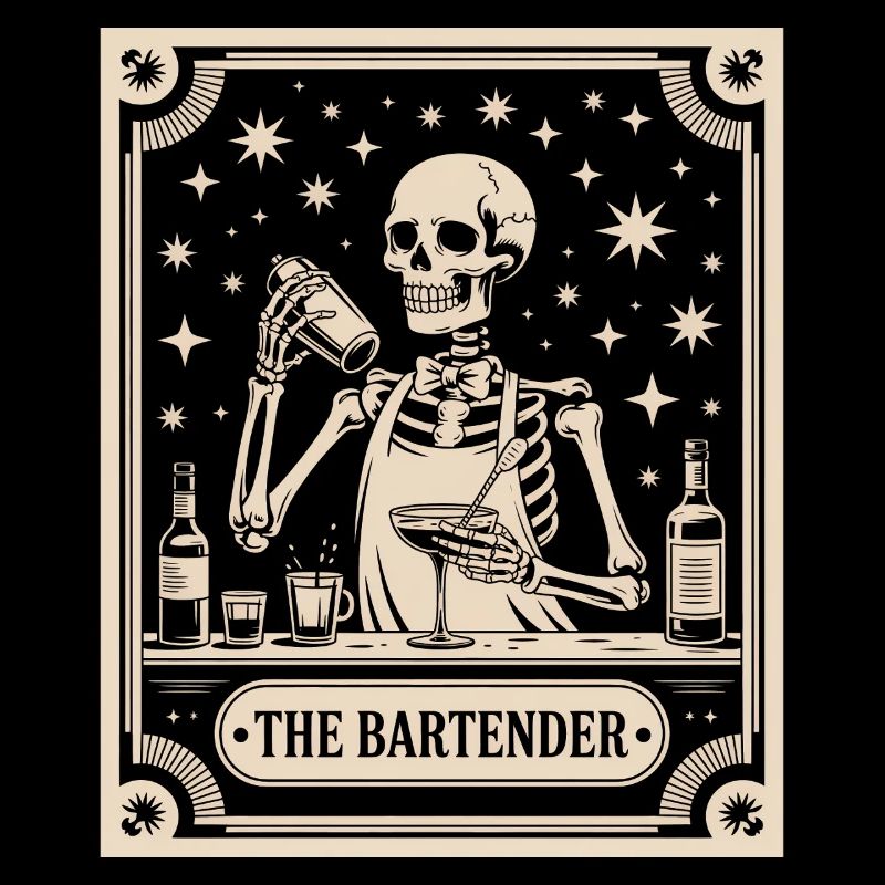 Barkeeper Barmann The Bartender Tarot Cocktail