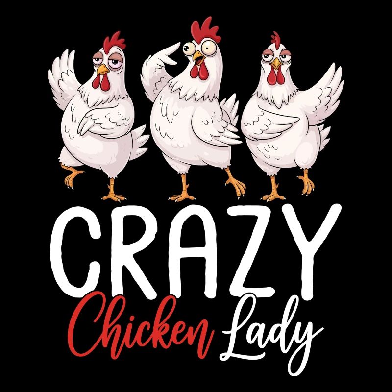 Dame folle de poulet