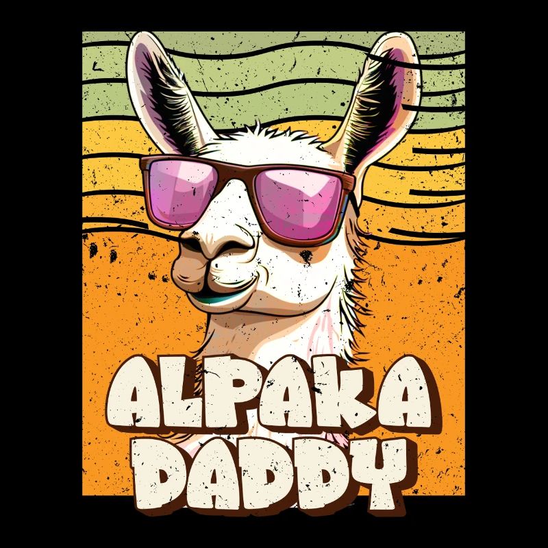 Alpaca Fan Retro Llama Funny