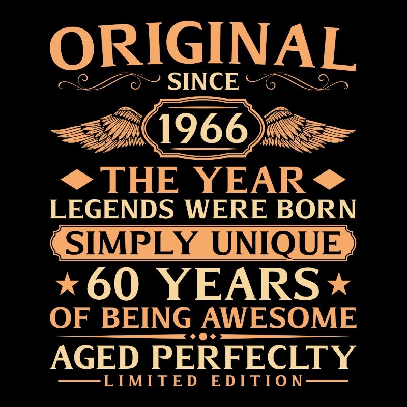 Original 1966 Vintage - 60th Birthday
