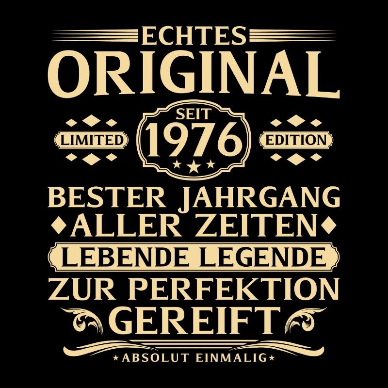 50. Geburtstag Echtes Original seit 1976