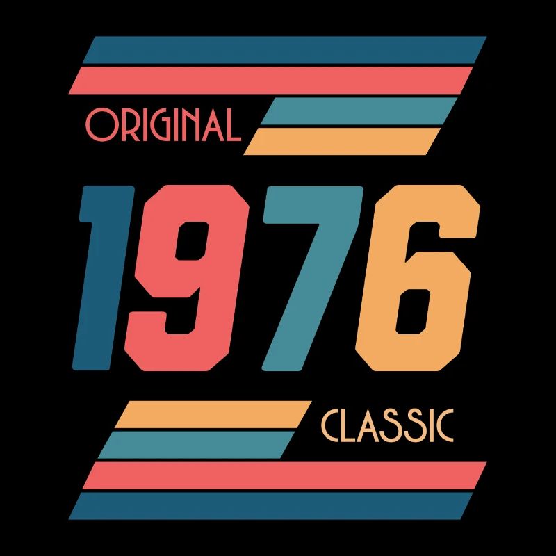 Chemise originale classique de 50 ans de 1976 Rétro