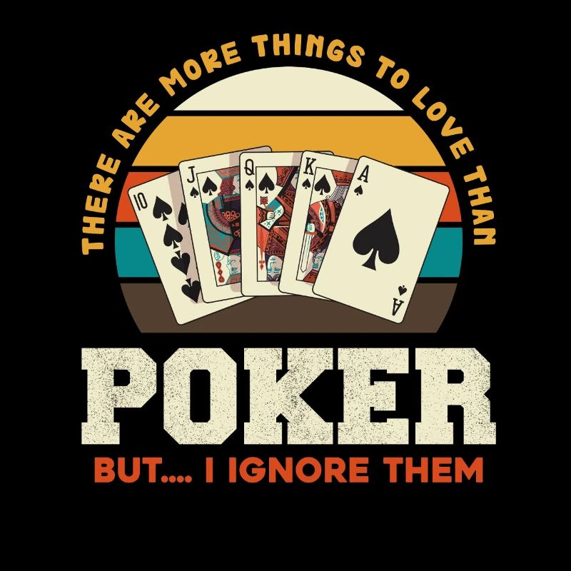 Retro Poker Deck Sunset