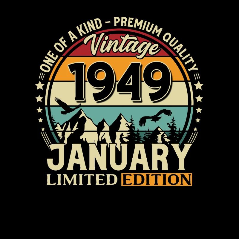 77e anniversaire Millésime janvier 1949