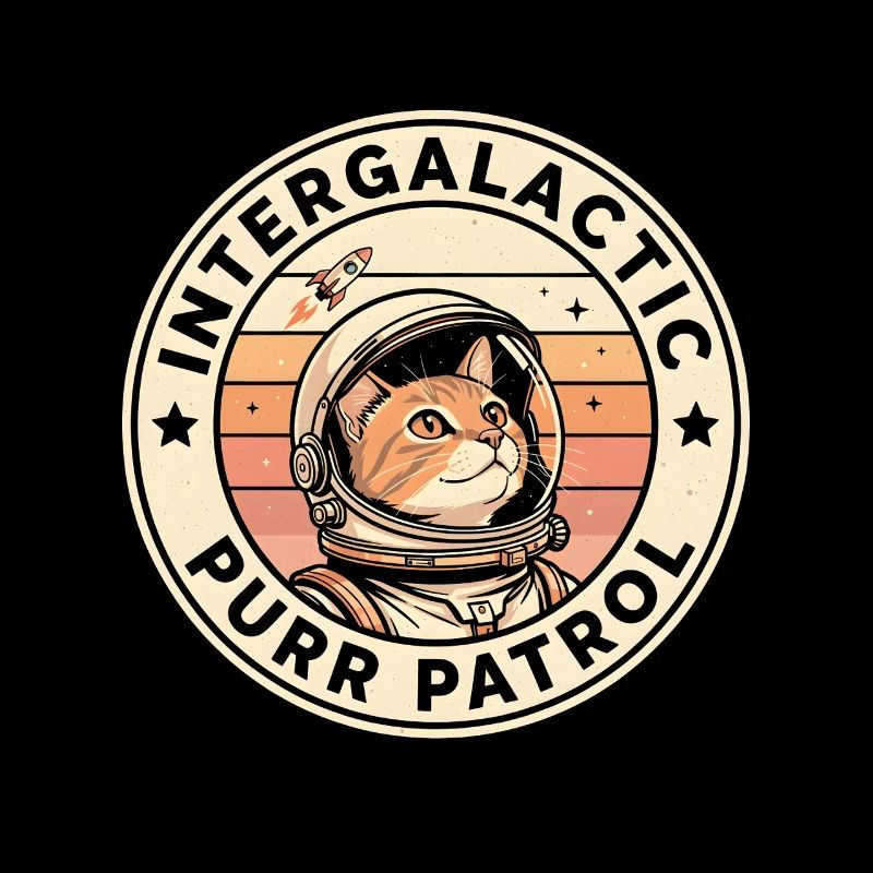 Patrouille Intergalactique du Ronronnement | Space Cat
