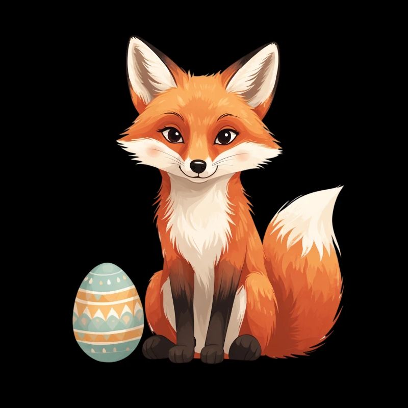 Easter fox with soft style