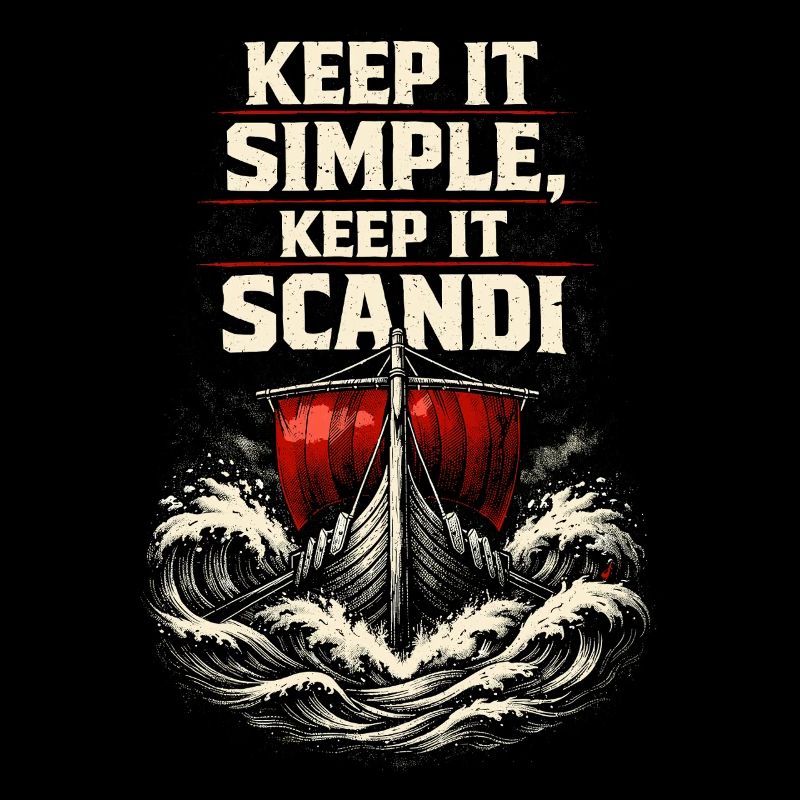 Skandinavisch Wikinger Keep It Scandi