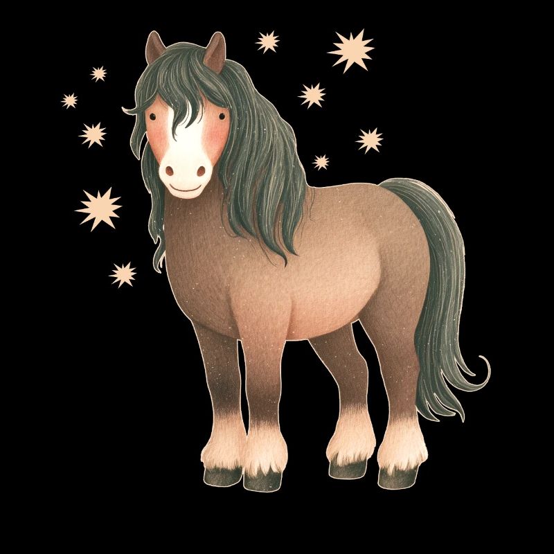 Pferd mit Sternen