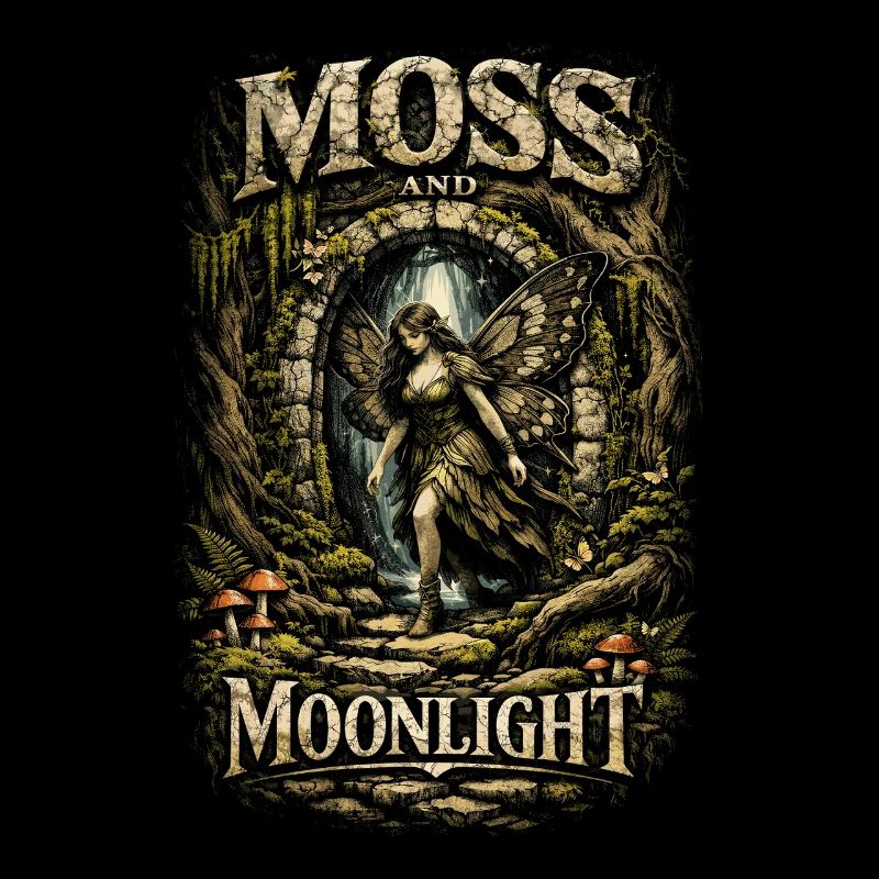 Fairycore Fee Gotisch Moss And Moonlight