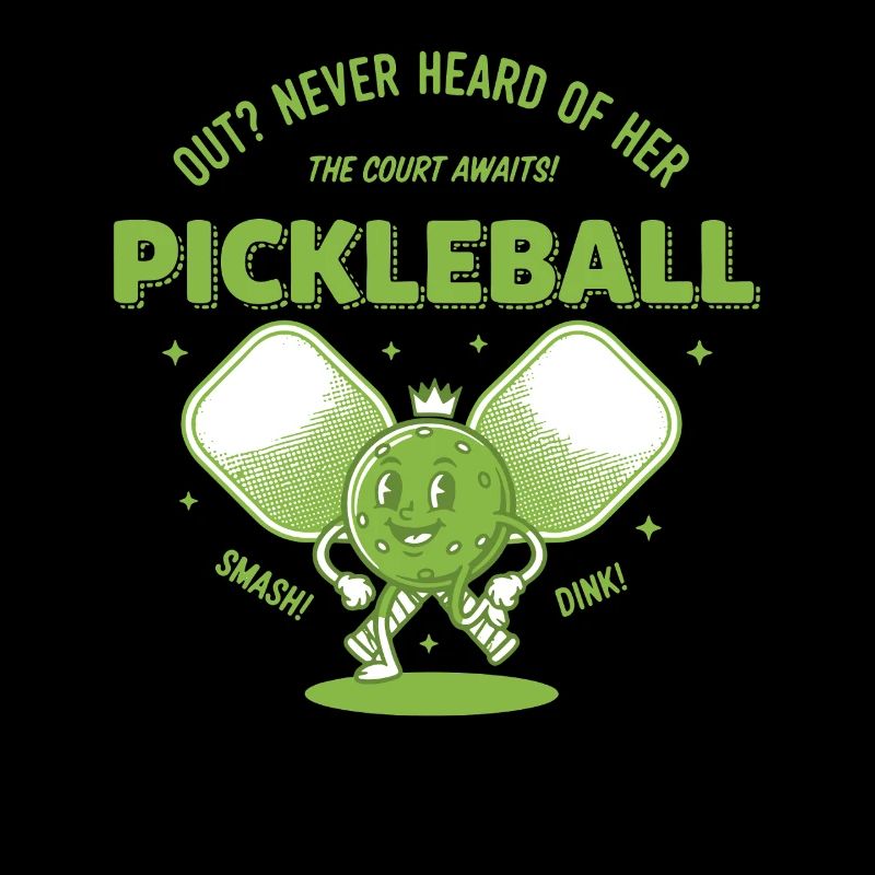 Pickleball Funny Player Pickleball Out Never Heard