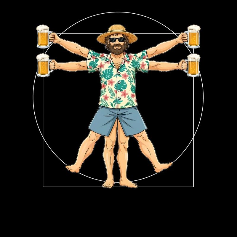 Vitruvianischer Mensch Bier