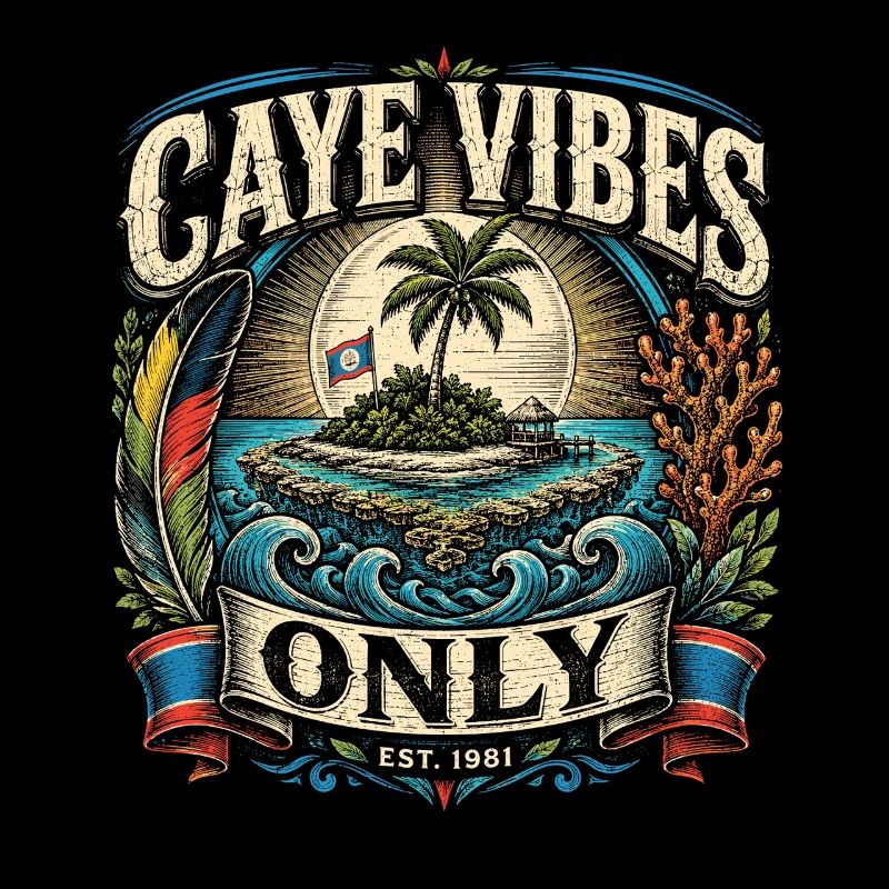 Belize Root Caye uniquement vibrations